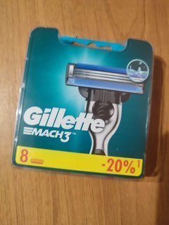 Сменные кассеты для бритв Gillette, Mach3, для мужчин, 8 шт - фото 2 от пользователя