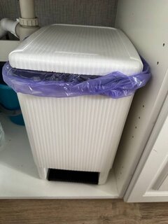 Контейнер для мусора пластик, 19 л, прямоугольный, педаль, 310-0119 - фото 2 от пользователя