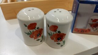 Набор для специй доломит, 8 см, 2 шт, 5.6х5.6х8 см, Daniks, Алый мак - фото 1 от пользователя