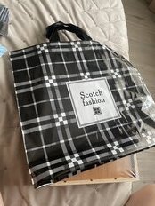 Пакет-сумка 39х36 см, с петлевой ручкой, черный, Scotch fashion, 007156 - фото 1 от пользователя