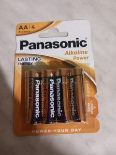 Батарейка Panasonic, АА (LR6, 15A), Alkaline Power, щелочная, 1.5 В, блистер, 4 шт - фото 1 от пользователя