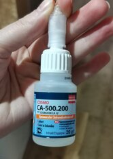 Клей Cosmofen, для ПВХ, однокомпонентный, 20 г, CA-500.200 (20), CA 12 - фото 1 от пользователя