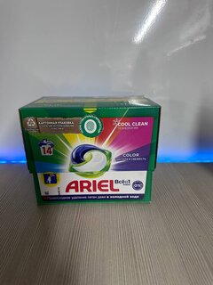 Капсулы для стирки Ariel, Capsules Color, для цветного белья, 14 шт, 19.5 г - фото 2 от пользователя