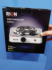 Плита электрическая Rion, 1000 Вт, 1 конфорка, спираль, эмаль, механическая, переключатель поворотный, белая - фото 6 от пользователя