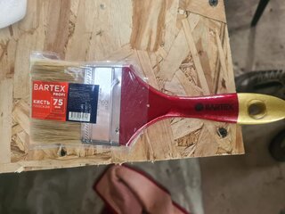 Кисть плоская, Bartex, Профи, 15х75 мм, 3 '', 56 мм, рукоятка дерево, 1118330 - фото 5 от пользователя