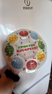 Блюдо стекло, для яиц, круглое, 21 см, Светлой пасхи, Daniks - фото 6 от пользователя