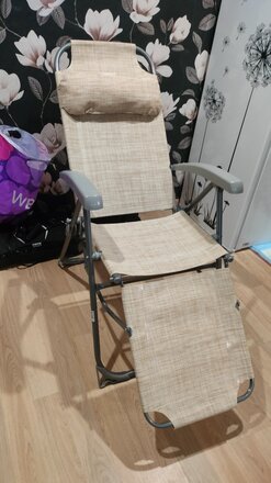 Шезлонг пляжный складной, металл, 37х46х116 см, 100 кг, 8 положений спинки, песочный, Nika, КЗ/ПС - фото 4 от пользователя