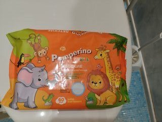 Полотенца влажные Pamperino Kids, 60 шт, детские, с ромашкой, алоэ вера и витамином Е, 80055 - фото 9 от пользователя
