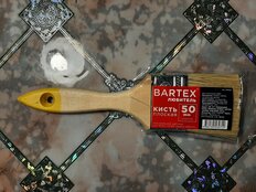 Кисть плоская, Bartex, Любитель, 50 мм, 2 '', рукоятка дерево, 1117120С - фото 8 от пользователя