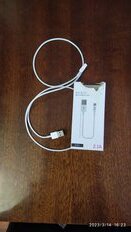 Кабель USB, OLMIO, Apple Lightning, 2.1 А, 1 м, белый, 038655 - фото 8 от пользователя