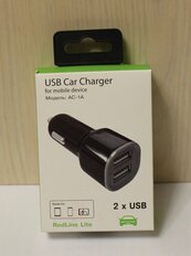 Автомобильное зарядное устройство Red Line, Lite 2 AC-1A, USB, 1 А, черное, УТ000010345 - фото 4 от пользователя