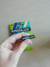 Батарейка Ergolux, ААА (LR03, 24A), Alkaline, щелочная, 1.5 В, блистер, 4 шт, 11744 - фото 4 от пользователя