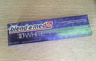 Зубная паста Blend-a-med, 3D White Нежная мята, 100 мл - фото 4 от пользователя