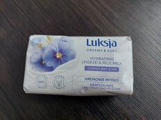 Мыло Luksja, Семена льна и рисовое молочко, 90 г - фото 3 от пользователя