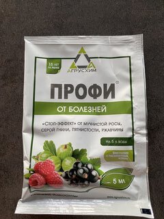 Фунгицид Профи, от болезней на ягодных кустарниках и землянике, 5 мл, Агрусхим - фото 6 от пользователя