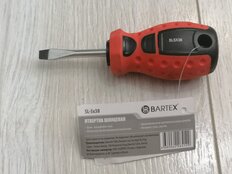 Отвертка плоская, Bartex, SL5, 5х38 мм, антискользящая двухкомпонентная, CrV сталь, Любитель - фото 5 от пользователя