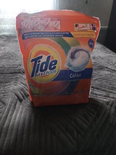 Капсулы для стирки Tide, Все в 1 Pods Color, 45 шт, капсула 16.8 г - фото 3 от пользователя