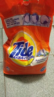 Стиральный порошок Tide, 3 кг, автомат, для белого белья, Альпийская свежесть - фото 4 от пользователя