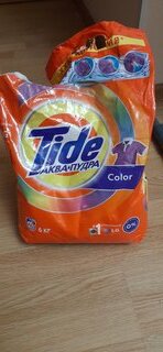 Стиральный порошок Tide, 6 кг, автомат, для цветного белья, Color - фото 1 от пользователя