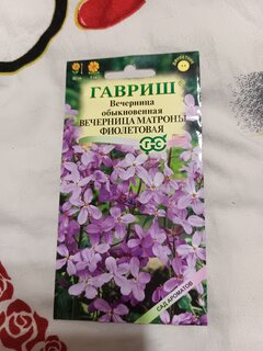 Семена Цветы, Хесперис, Вечерница Матроны фиолетовая, 0.1 г, Сад ароматов, цветная упаковка, Гавриш - фото 9 от пользователя
