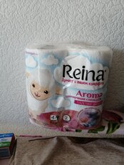 Туалетная бумага Reina Aroma, Цветочная свежесть, 2 слоя, 4 шт - фото 7 от пользователя