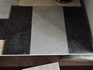 Салфетка декоративная 45х30 см, прямоугольная, серая, Patchwork, DMP12 - фото 2 от пользователя