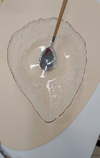 Салатник стекло, фигурный, 6 см, 0.8 л, отвод золотом, 17х22х6см, Алмаз, Y6-10093 - фото 2 от пользователя