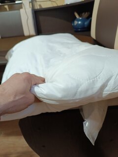 Подушка 50 х 70 см, лебяжий пух, Полезная, чехол полиэстер, Майская ночь, 258/1п - фото 2 от пользователя