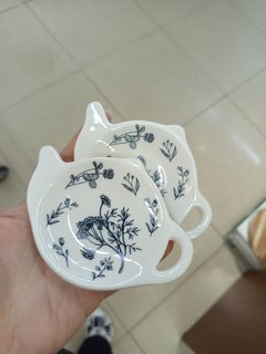 Подставка для чайных пакетиков, керамика, 2 шт, 12х9х1.5 см, Луговые травы, L2520925 - фото 4 от пользователя