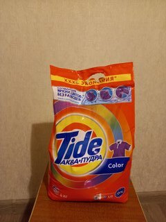 Стиральный порошок Tide, 6 кг, автомат, для цветного белья, Color - фото 1 от пользователя