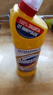 Чистящее средство универсальное, Domestos, Ультра блеск, гель, 1 л - фото 2 от пользователя