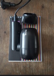 Фен дорожный, Rion, TC-2830, 1200 Вт, 1 режим, 2 скорости, черный - фото 3 от пользователя