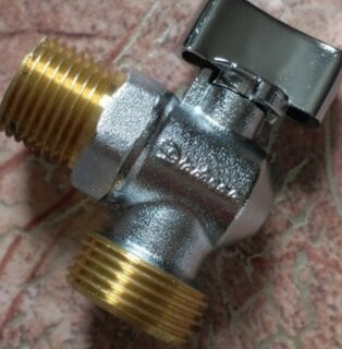 Кран для бытовых приборов, 1/2&quot;х3/4&quot;, ш-ш, латунь, угловой, Diadonna - фото 2 от пользователя