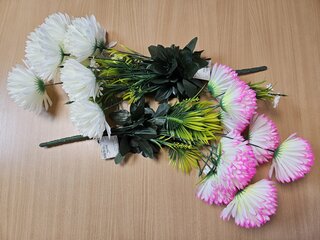 Цветы искусственные пасхальные, Хризантема, 12 головок, 50 см, в ассортименте, FB108 - фото 6 от пользователя