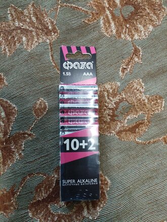 Батарейка ФАZА, ААА (LR03, 24A), Super Alkaline, щелочная, блистер, 12 шт, 2854612 - фото 8 от пользователя