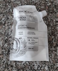 Маска для лица, Biocos, Детокс и Восстановление, на основе белой глины, 100 мл - фото 5 от пользователя