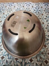 Миска походная, нержавеющая сталь, 2.1 л, 22 см, с противоскользящим основанием, Green Days, PD2422(AS) - фото 8 от пользователя