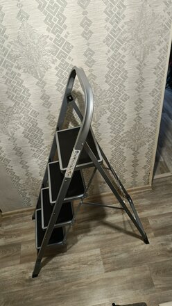 Стремянка 1 секция, 4 ступени, металл, 150 кг, 0.6 мм, WK6018J-4A - фото 6 от пользователя