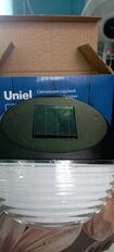 Фонарь садовый Uniel, Bright USL-F-151/PТ110, на солнечной батарее, настенный, 2*0.06 Вт, пластик, 5х11 см - фото 9 от пользователя