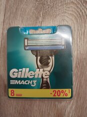 Сменные кассеты для бритв Gillette, Mach3, для мужчин, 8 шт - фото 4 от пользователя