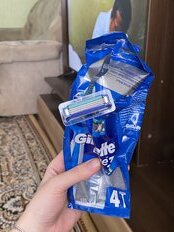 Станок для бритья Gillette, Blue Simple3, для мужчин, 3 лезвия, 4 шт, одноразовые, BLI-81631554 - фото 3 от пользователя