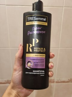 Шампунь TRESemme, Repair and Protect с биотином, для сухих и поврежденных волос, 400 мл - фото 4 от пользователя