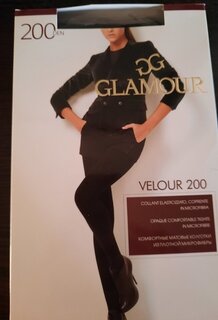 Колготки Glamour, Velour, 200 DEN, р. 4, nero/черные, комфортный пояс - фото 8 от пользователя