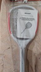 Мухобойка электрическая, 1000 В, с фонариком и аккум., Rexant, Профи, 70-0420 - фото 3 от пользователя