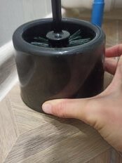 Ерш для туалета Мультипласт, Малютка, напольный, пластик, черный, MPG960652/962038 - фото 8 от пользователя