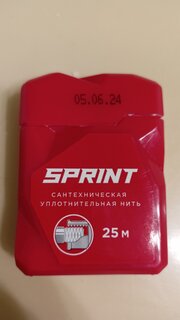 Нить сантехническая 25 м, Sprint, блистер, 61010 - фото 3 от пользователя