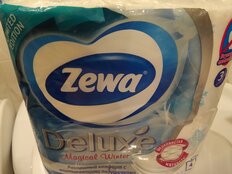 Туалетная бумага Zewa, Deluxe, 3 слоя, 4 шт, 20.7 м, с втулкой, белая - фото 3 от пользователя