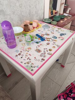 Столик детский пластик, 60х50х49 см, с деколью, голубой/синий, Стандарт Пластик Групп, 160-0057 - фото 1 от пользователя
