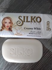 Мыло Silko Silk, Белый крем, 140 г - фото 6 от пользователя