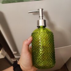 Диспенсер для моющих средств, стекло, 7х19 см, 400 мл, в ассортименте, Y4-5046 - фото 1 от пользователя